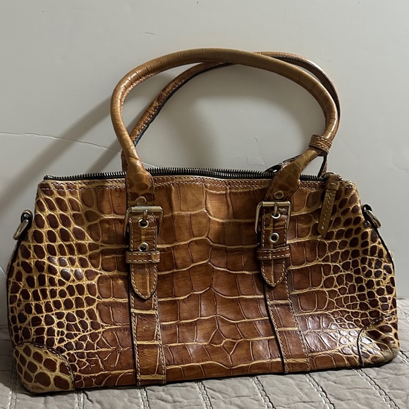 Dooney & Bourke Tan Crocodile Florentine Large Satchel